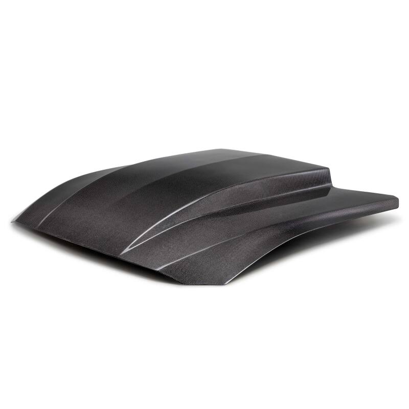 Anderson Composites 2024 Ford Mustang Type-CJ Double-Sided Carbon Fiber Cowl Hood