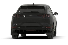 Rally Armor 21-26 Ford Mustang Mach-E/GT/Rally Black Mud Flap w/White Logo