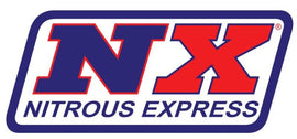 Nitrous Express 3AN 21.5in SS Braided Hose (w/Black 45 Deg Ends - One End)