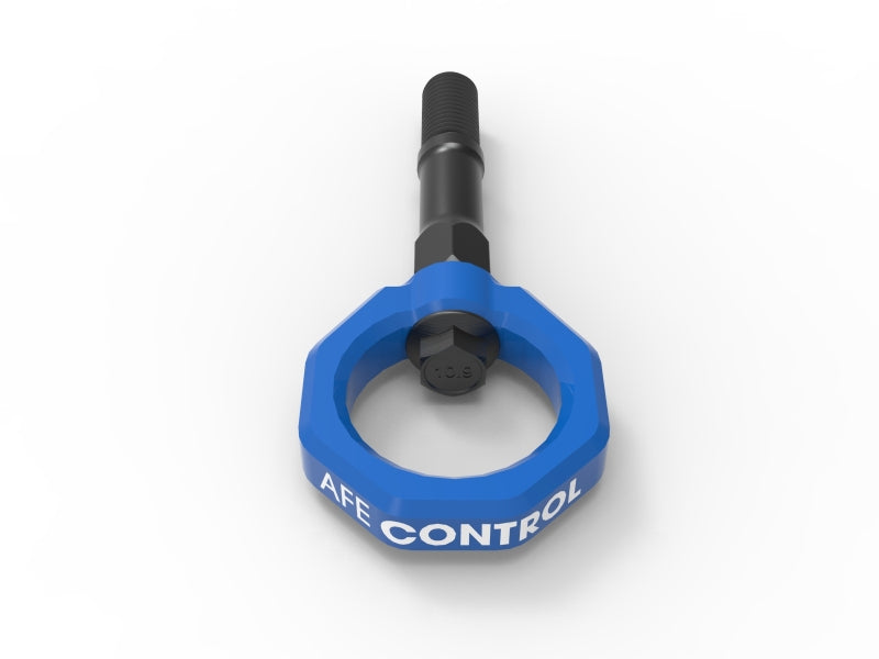 aFe CONTROL Rear Tow Hook Chevrolet Corvette (C8) 20-25 V8-6.2L- Blue
