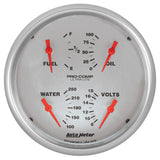 Autometer Ultra-Lite Quad Gauge 5in. 0 Ohm (E) - 90 Ohm (F) Electric