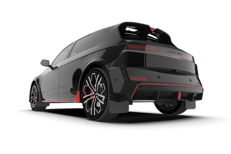 Rally Armor 2025+ Hyundai Ioniq 5 N Black Mud Flap w/ Metallic Black Logo
