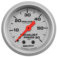 Load image into Gallery viewer, AutoMeter Ultra-Lite 2-1/16in. 100PSI Exhaust Pressure Digital Stepper Motor Gauge