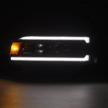 Load image into Gallery viewer, AlphaRex 94-01 RAM 1500 LUXX LED Proj Headlights Alpha-Blk w/Activ Light/Seq Signal/SB DRL