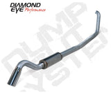 Diamond Eye KIT 4in Turbo Back SGL SS: TURN DOWN 00-03 FORD 7.3L F250/F350