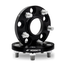 Load image into Gallery viewer, Mishimoto Mishimoto Wheel Spacers 5x114.3 64.1 CB M14x1.5 15mm BK