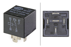 Hella Mini Change-Over Relay 12V 30A-40A 5-Pin Connector (QTY. 1)