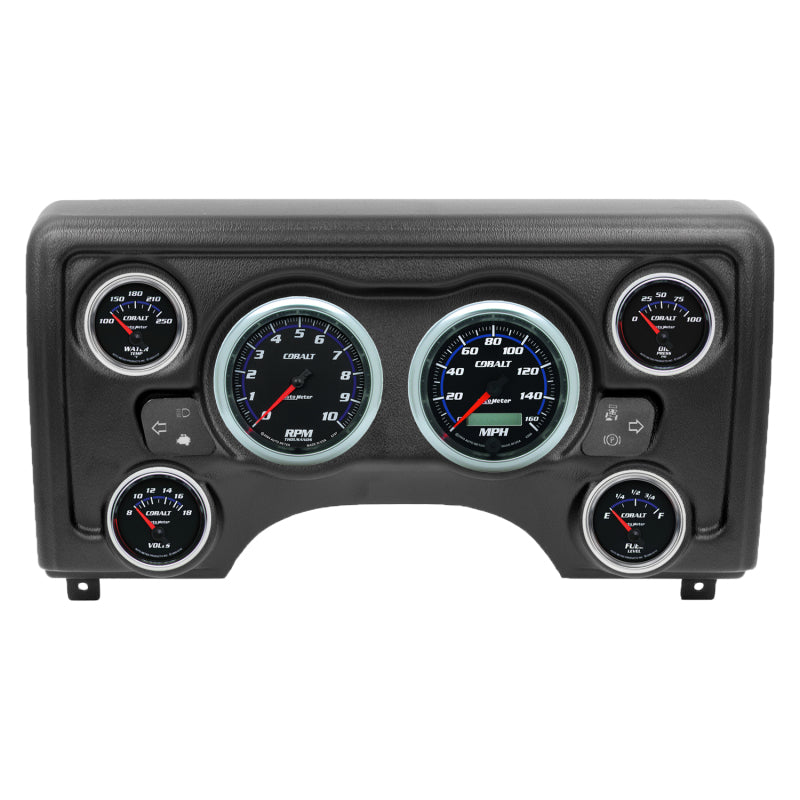 Autometer Cobalt Direct Fit Dash Kit 97-06 Jeep TJ (2 x 3-3/8in. / 4 x 2-1/16in.)