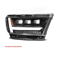 Load image into Gallery viewer, ANZO 19-24 RAM 1500 (New Body/OE Halogen) Full LED Proj Headlights DRL/SeqSig Black - Pass. Side