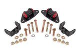 BMR Suspension 14-19 Chevrolet Corvette Motor Mount Kit - Black Hammertone