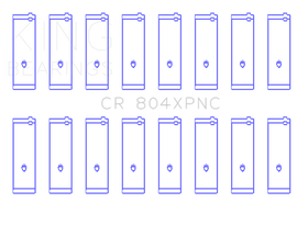 King Engine Bearings Ford 260CI/289CI/302 5.0 Windsor Connecting Rod Bearing Set