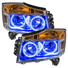 Load image into Gallery viewer, Oracle 04-07 Nissan Titan LED Headlight Halo Kit - Blue