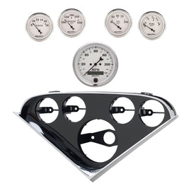 Autometer Old Tyme White Direct Fit Dash Kit 55-56 Chevrolet (1 x 3-3/8in. / 4 x 2-1/16in.)