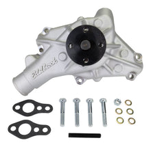 Load image into Gallery viewer, Edelbrock Long Water Pump For Small-Block Chevy, Reverse Rotation, Satin Finish
