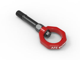 aFe CONTROL Front Tow Hook Nissan Z 23-25 V6-3.0LRed