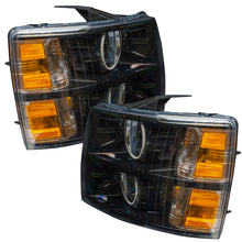 Load image into Gallery viewer, Oracle Lighting 07-13 Chevrolet Silverado Assembled Halo Headlights Round Style -Green