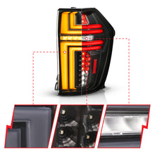 Load image into Gallery viewer, ANZO 21-24 Chevy Suburban/Tahoe Full LED Tail Lights SeqSig Black - Pair