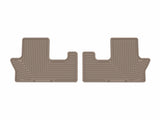 WeatherTech 24-26 Hyundai Santa Fe 2nd Row Rear All-Weather Floor Mats - Tan