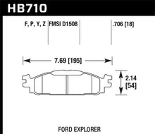 Load image into Gallery viewer, Hawk Ford/Lincoln 11-13 Explorer/09-13 Flex/10-13 Taurus/MKS/MKT Performance Ceramic Brake Pad