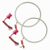 Oracle 7in Round Surface Mount LED Headlight Halo Kit - Red