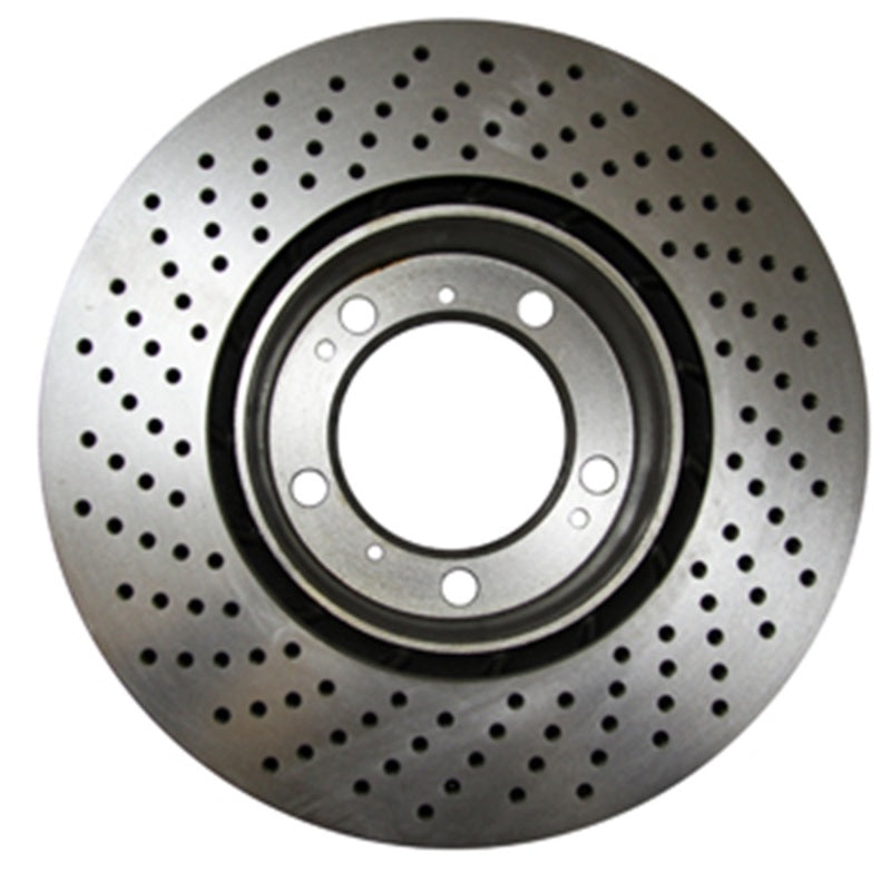 EBC 12-15 Porsche 911 (991) Carrera 4S 3.8L (w/Iron Rotors) RK Premium Cross-Drilled Front Rotors