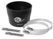 Load image into Gallery viewer, aFe Magnum FORCE Intake Coupling Kit (3-3/4 IN ID to 3-1/2 IN ID x 3 IN L) Straight Black
