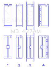 Load image into Gallery viewer, King Engine Bearings Chevrolet 173 V6 (Size +0.50mm) Main Bearing Set
