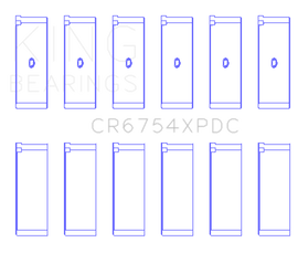 King Engine Bearings Toyota 2Jzge/2Jzgte/24V 3.0L (Size +.026mm) Connecting Rod Bearing Set