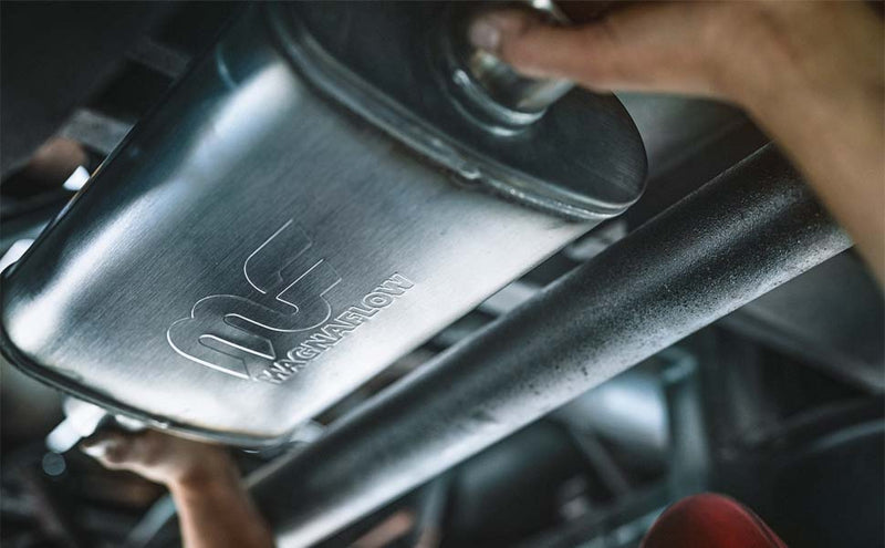 MagnaFlow Muffler Red Pack Series Glasspack 3.0 Dia 12in. 1.75/1.75 RP