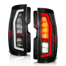 Load image into Gallery viewer, Anzo 07-14 Chevrolet Suburban / 07-14 GMC Yukon Black Full LED Tail Light Plank Style w/ Clear Lens