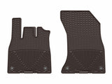 WeatherTech 18-25 Audi Q5 1st Row Front All-Weather Floor Mats - Cocoa