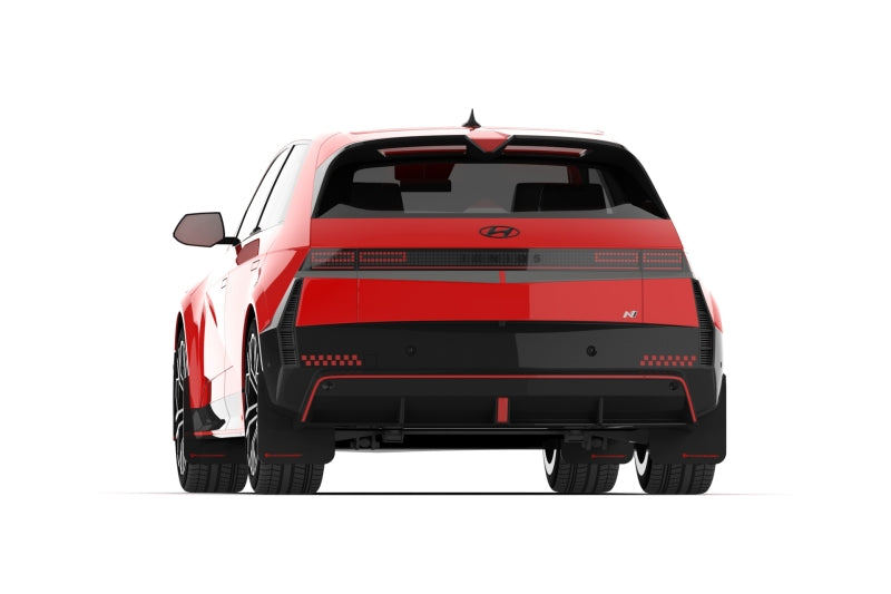 Rally Armor 2025+ Hyundai Ioniq 5 N Black Mud Flap w/ Metallic Black Logo