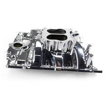Load image into Gallery viewer, Edelbrock Pontiac 326-455 Performer RPM Intake Manifold - Chrome Plasma Finish