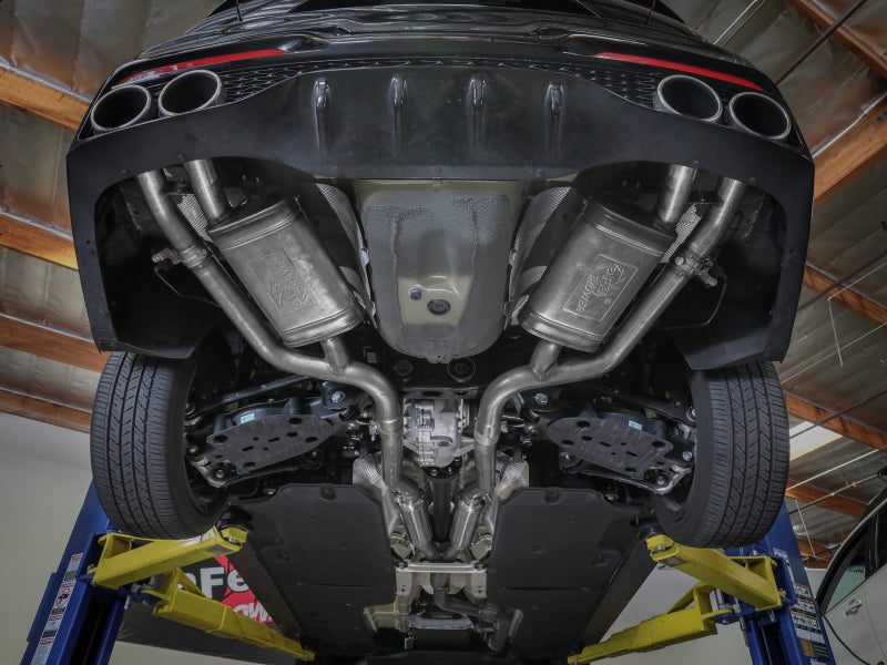 aFe 22-23 Kia Stinger L4-2.5L Turbo Gemini XV 3in to Dual 2-1/2in Cat-Back Exhaust System w/ Cut-Out