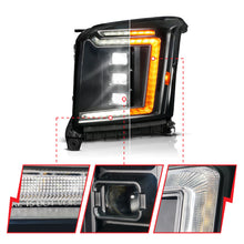Load image into Gallery viewer, ANZO 15-20 GMC Yukon (Incl XL - Factory Halogen Models) Full LED Proj Headlights Black - Driver Side