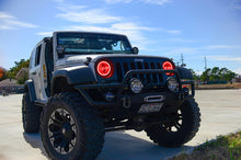 Load image into Gallery viewer, Oracle 07-17 Jeep Wrangler Surface Mount LED Headlight Halo Kit - Red