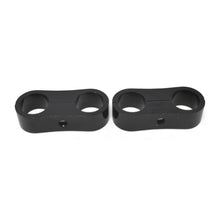 Load image into Gallery viewer, Russell Hose Separator For -10 Braided Hose - Black Anodize (2 Pack)