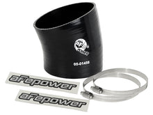 Load image into Gallery viewer, aFe Magnum FORCE Intake Coupling Kit (3-1/2IN ID to 3-1/4 IN ID x 15 Deg.) Elbow Coupler - Black