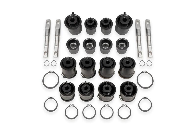 BMR 97-04 Chevrolet Corvette C5 / 05-13 Corvette C6 Front & Rear Control Arms Bearing Kit - Black