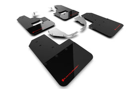 Rally Armor 21-25 Ford Bronco (Steel Bmpr + RB - NO Rptr/Sprt) Blk Mud Flap w/Red Logo