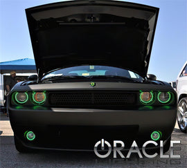 Oracle 08-14 Dodge Challenger LED Fog Light Halo Kit - Amber