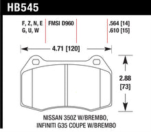 Load image into Gallery viewer, Hawk 04-09 Infiniti G35 3.5L Base Brembo Brakes OE Incl. Pin Clips Shims Front ER-1 Brake Pads
