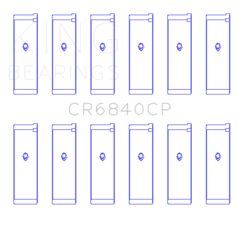 King Engine Bearings 05-12 Nissan VQ40DE V6 4L (Size 0.25) Rod Bearing Set