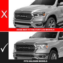 Load image into Gallery viewer, ANZO 19-24 RAM 1500 (New Body/OE Halogen) Full LED Proj Headlights DRL/SeqSig Black - Pass. Side