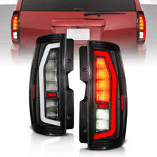 Load image into Gallery viewer, Anzo 07-14 Chevrolet Suburban / 07-14 GMC Yukon Black Full LED Tail Light Plank Style w/ Clear Lens