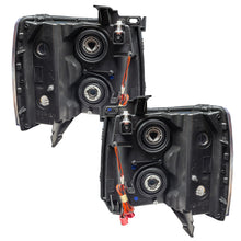 Load image into Gallery viewer, Oracle Lighting 07-13 Chevrolet Silverado Assembled Halo Headlights Round Style -Green