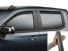 Load image into Gallery viewer, WeatherTech 19-26 Chevrolet Silverado 1500 Crew Front &amp; Rear Side Window Deflectors - Matte Black