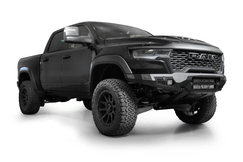 Addictive Desert Designs 25+ RAM 1500 RHO Bomber Front Bumper  (20 Inch Lights)