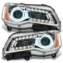 Load image into Gallery viewer, Oracle 11-14 Chrysler 300C NON HID LED Halo Headlights Chrome Housing - Green