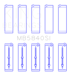 King Engine Bearings Chrysler/Dodge Gen 3 Hemi 5.7/6.1/6.4 (Size +1.0mm) Main Bearing Set